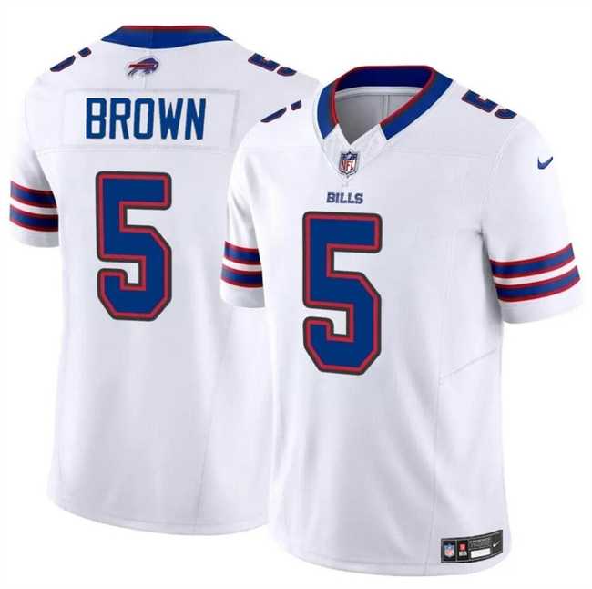 Men & Women & Youth Buffalo Bills #5 Anthony Brown White 2024 F.U.S.E. Vapor Untouchable Limited Football Stitched Jersey->buffalo bills->NFL Jersey